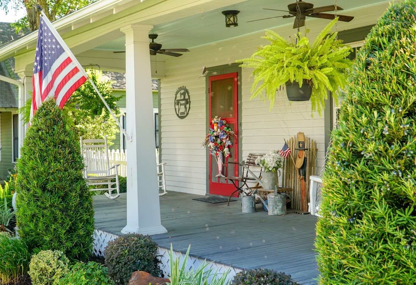 Craftsman house exterior — Porch, up close
