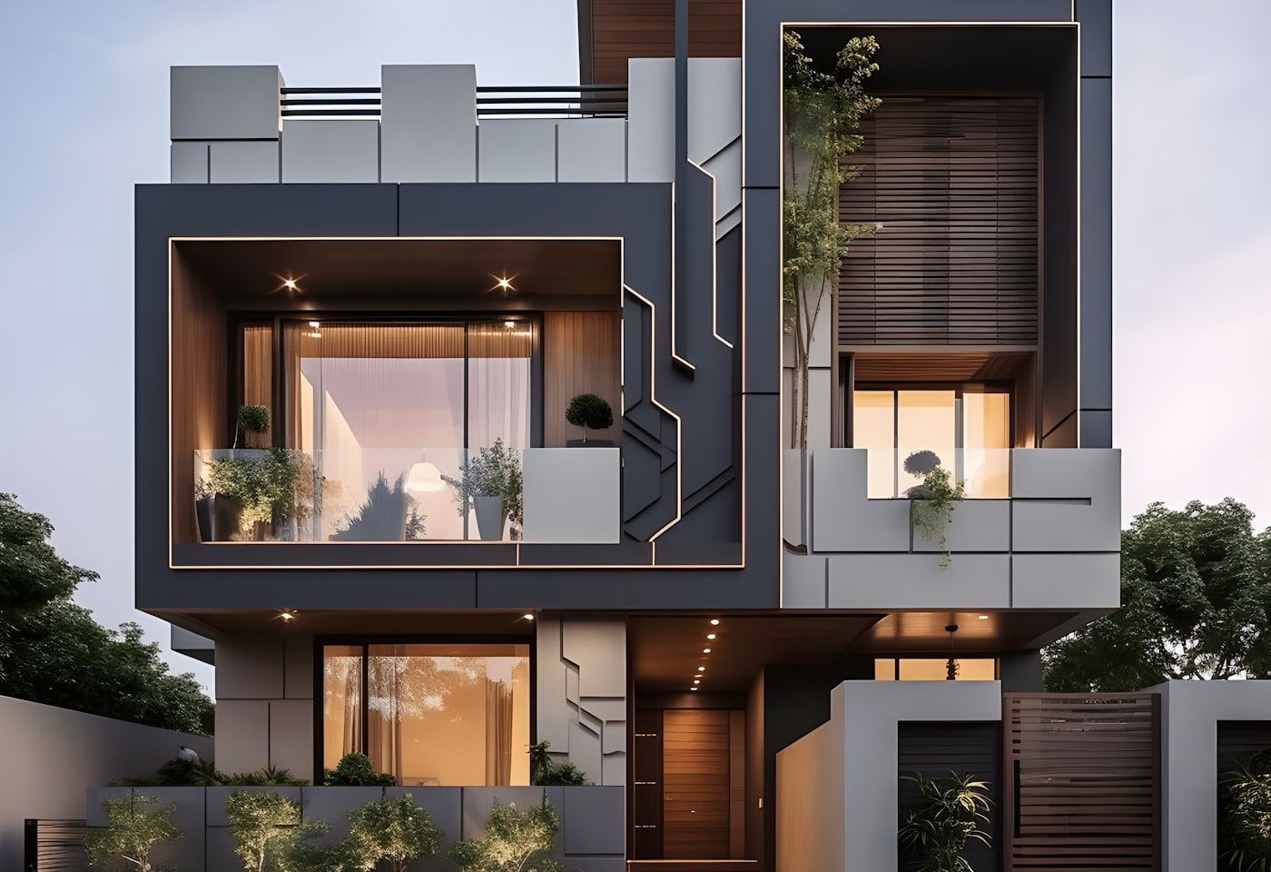 Modern house exterior